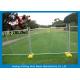 Portable Chain Link Fence , Temporary Wire Fencing Metal Iron Material