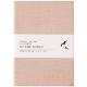 Pocket Size Fine Linen Cover Notebook , Waist Band Wide Ruled Notebook