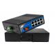 100km Industrial POE Ethernet Switch With 1 Fiber and 8 Ethernet Ports