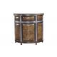 Retro Vintage Leather Counter Height Stools Solid Wood Legs Antique Appearance