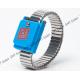 PU Stainless Steel Metal Wireless ESD Wristband Blue Color