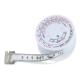 150cm Retractable BMI Body Mass Tape Measure For Body Fitness Weight Loss Measurement