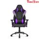 360 Degree Swivel Black And Purple Gaming Chair , Mobile Comfortable Gaming Chair