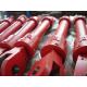 Red Single Acting Hydraulic Ram Lifting Hydraulic Cylinder For Furnace