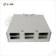 6 Ports Din Rail Fiber Splice Box Without Adapters and Pigtails