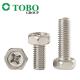 304 316 Stainless Steel M3 - M8 Cross Recessed Hexagon Bolts With Indentation