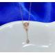 Latest product super quality China sale jewelry charm white stainless steel necklace whole  XW242