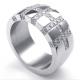 Tagor Jewelry Super Fashion 316L Stainless Steel Casting Ring PXR130