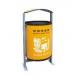Stainless Steel Single recycling dustbins Can be customized with logo for Outdoor,Park,Supermarket