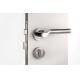 Rose Mortise Door Lock Satin Nickel / Chrome Lever Handle