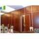 Restaurant Interior Acoustic Movable Partition Walls Single roller