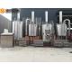 PLC Control Beer Production Line Auto 1500KL Steam Heating Stainless Steel Material
