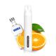 VODKO ORANGE Vaporizer Pen Kit 1500Puff Flat Mouth 3mg Nic Salt Non Rechargeable