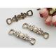 Faux Pearl Silver Shoe Buckles And Clips Decorative Accessories Different Colors