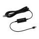 USB to RJ45 Ethernet Power Injector Cable-5V to 12V Step-Up Converter for IP Camera, Router, Mini POE Device