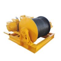 Engine Powered Fast Speed Winch , Heavy Duty Carbon Steel Cable Pulling Winch