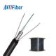 GYXTW Outdoor 12 core single mode fiber optic cable OEM Black color