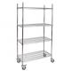 1200mm 150kgs Storage Wire Shelves Powder Coated 12 X 48 Wire Shelving With Wheels