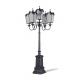Decorative Square Shaped Cast Iron Light Post 3m - 10m Height Painting Surface