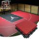 Black Grey Blue Red Interlocking Sports Flooring 32% Shock Absorption Polypropylene Basketball Court