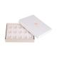 White Gold Stamping Chocolate Paper Boxes Lids And Bottom Box Packaging With Insert