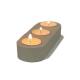 OEM Candle Holder Custom Concrete DIY Decoration Customize Cement Candles Jar Pot