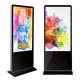 65 inch floor stand LCD totem Kiosk advertising signage monitor UHD 4K resolution supportHD-MI DP VGA input