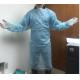 PE / PEVA Disposable Isolation Clothing Personal Safety Apron With Sleeves