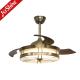 Decorative Retractable Ceiling Fan Light AC Motor Acrylic Blades