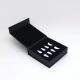 black clamshell Cosmetic Packaging Box magnet For Press On Nails