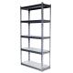 Gourd Hole Five Panels Wide Span Shelving / Factory Boltless Warehouse Shelving In Grey