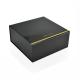 CMYK Color Handmade Collapsible Magnetic Gift Boxes Glossy Black 20.5*20.5*9cm