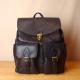 32cm Womens Waterproof Backpack Niche Vintage Leather Schoolbag