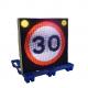 Speed Limit VMS Board Messages Electronic LED Flashing Traffic Sign