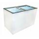Commercial Glass Top Display Chest Freezer R134A Refrigerant Easy Cleaning