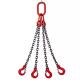 G80 Chain Sling With Legs/Endless for Lifting Goods Black Finish Welded Chain Structure