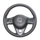 DIY Suede Steering Wheel Cover for Mazda 3 Axela Mazda 6 Atenza Mazda 2 CX-3 CX3 CX-5 CX5