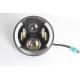 Chrome LED Work Light For Jeep Wrangler , 70W Cree Round LED Headlamp