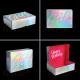 Holographic Iridescent Foil Shiny Paper Box Rainbow Laser Color