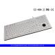 Custom CE FCC White Backlight Silicon Keyboard With Trackball