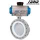 2.5 Inch 3 Inch 4 Inch Lightweight Flanged Pneumatic Butterfly Valve Control