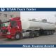 3 Axle 38 m3 fuel semi tanker trailer for Carry diesel , gasoline , liquid