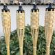 180cm Natural Bamboo Handmade Torch Bamboo Tiki Torches For Garden Lighting Luau Party
