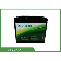 ABS Case Back Up Lithium Iron Phosphate Rechargeable Battery 24V 25Ah IP66