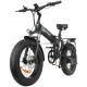 Detachable Battery Fat Wheel Electric Mountain Bike 20inch 180kg Load