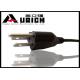 Custom Length 3 Prong Home Appliance Power Cable UL Approval US Standard