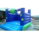 Ocean Blue Commercial Bounce Houses Jumping With PVC Tarpaulin