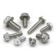 Toothed flange knurled hexagon head bolt