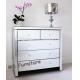 Solid Wood Mirrored Buffet Sideboard Server Credenza 80 * 40 * 85cm Size