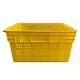 600 X 400 X 315mm Fruit Plastic Crates Yellow Color HDPE Moving Crates